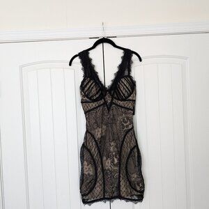 Bebe Lace Bodycon Dress